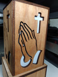 Praying Hands with Cross LED Lamp