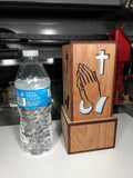 Praying Hands with Cross LED Lamp