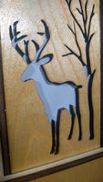 Deer with Tree LED Lamp