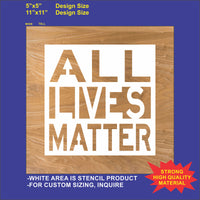 All Lives Matter Stencil
