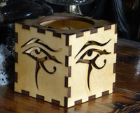 Eye of Horus Candle Votive Cube
