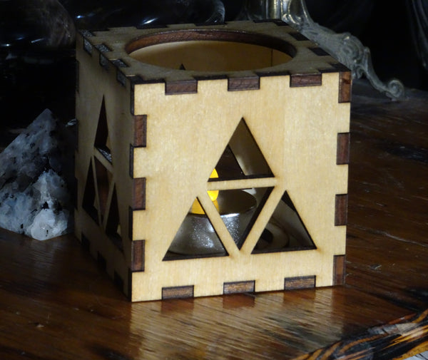 Triforce Candle Votive Cube