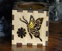 Butterfly Candle Votive Cube