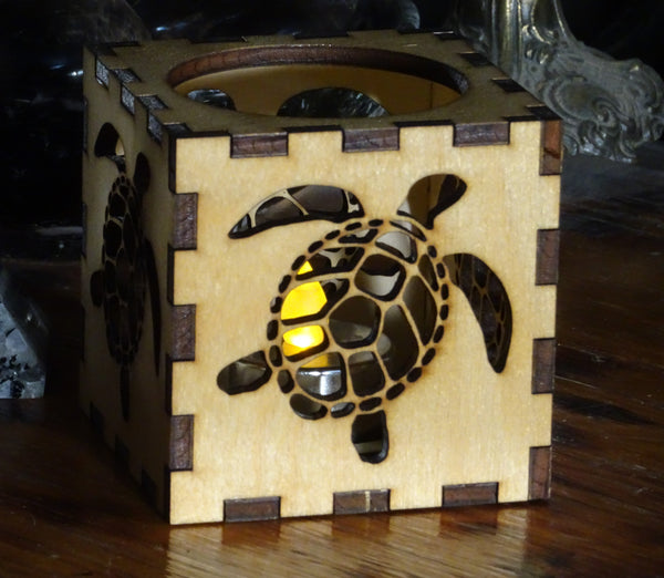 Sea Turtle Candle Votive Cube