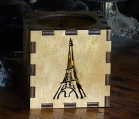 Eiffel Tower Candle Votive Cube