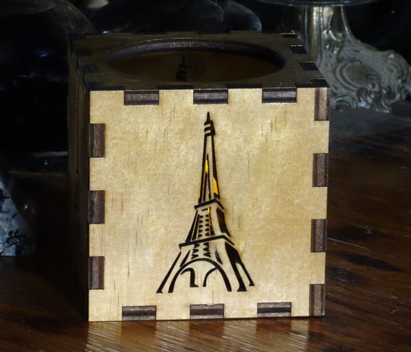 Eiffel Tower Candle Votive Cube