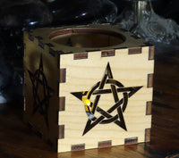 Pentagram Pentacle Star Votive Cube