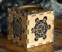 Metatron Sacred Geometry Votive Cube