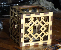 Square Knot Pattern Votive Cube