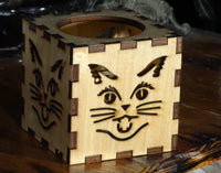 Cat Face Votive Cube