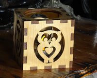 Owl Votive Cube