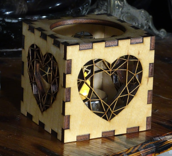 Heart Votive Cube