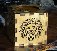 Lion Votive Cube