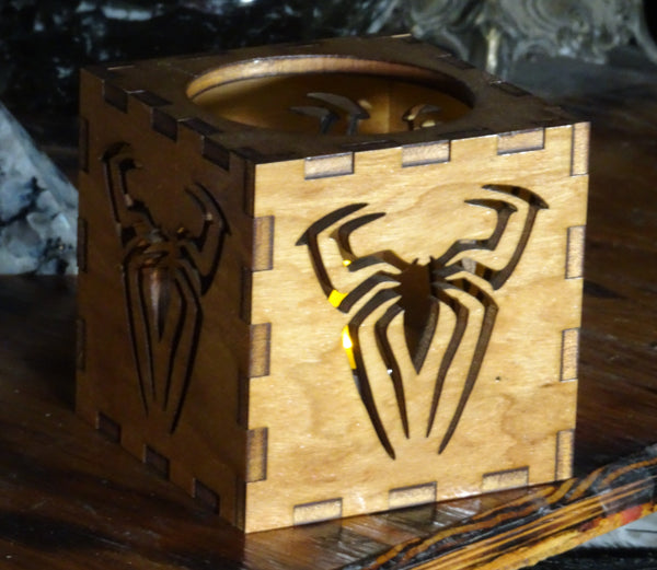 Spider Votive Cube