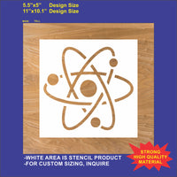 Atom, Science Stencil